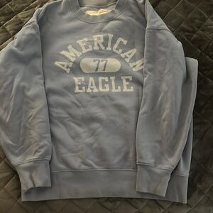 Blue American Eagle 77 Crewneck